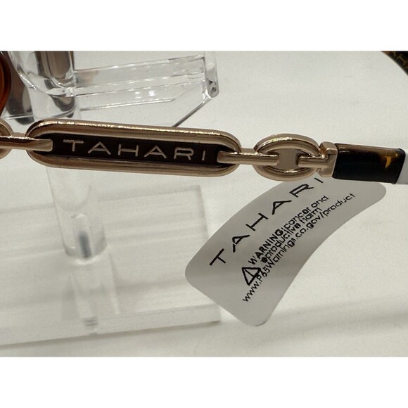 Tahari TH933 TS Oversize Butterfly Sunglasses Gold Brown Tortoise Gradient Lens